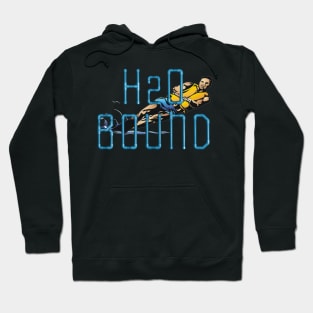 Water Ski H2O Bound Slogan Hoodie